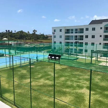 Flat Excelente Em Porto De Galinhas Palm Village Acqua Frente Para As Piscinas Exterior photo