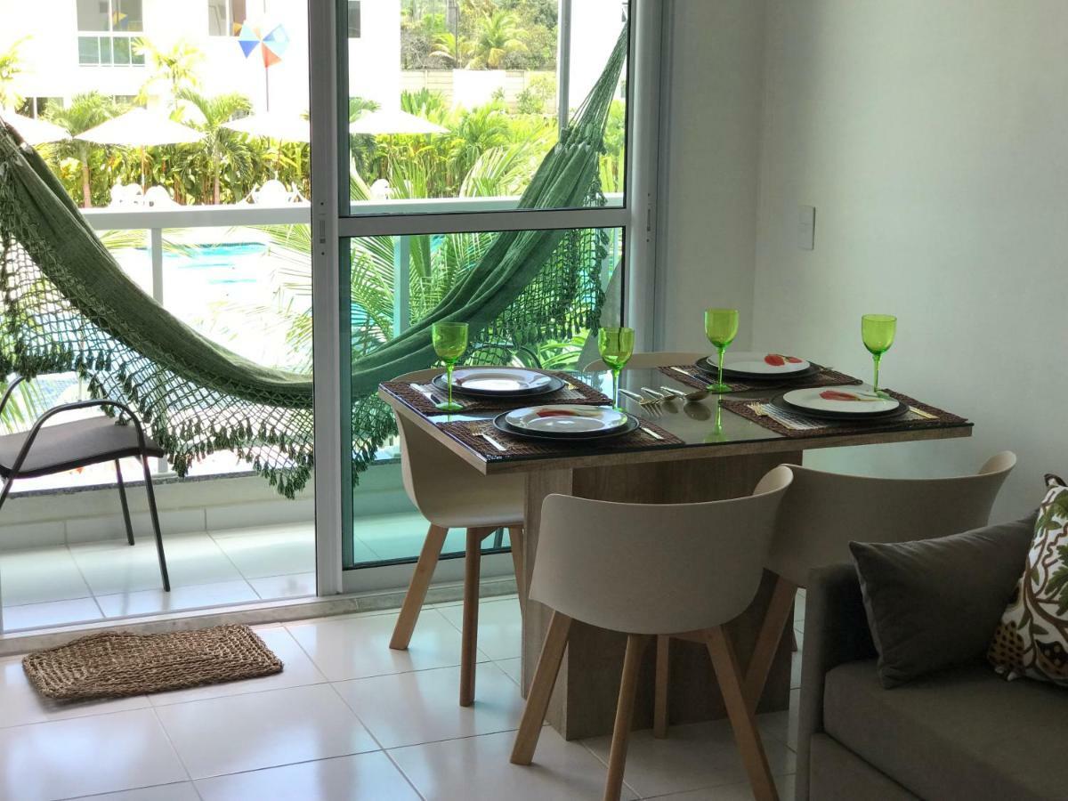Flat Excelente Em Palm Village Acqua Frente As Piscinas Apartamento