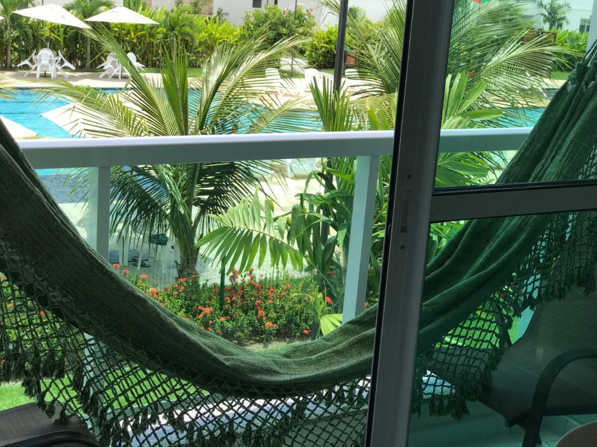 Flat Excelente Em Palm Village Acqua Frente As Piscinas Apartamento *